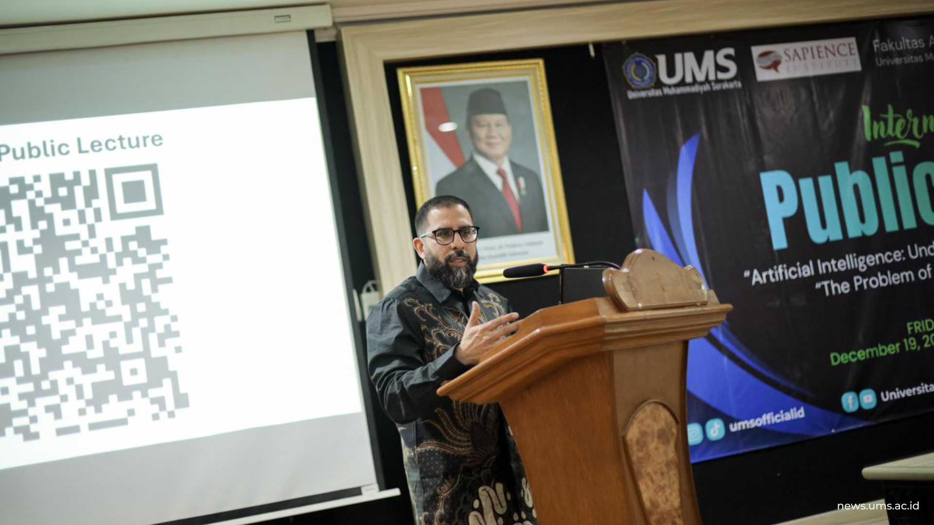Sheikh Fahad Tasleem menerangkan bahaya dan peluang AI, serta mengajak umat Islam untuk ikut berkontribusi pada pengembangan AI dengan cara pandang Islam.