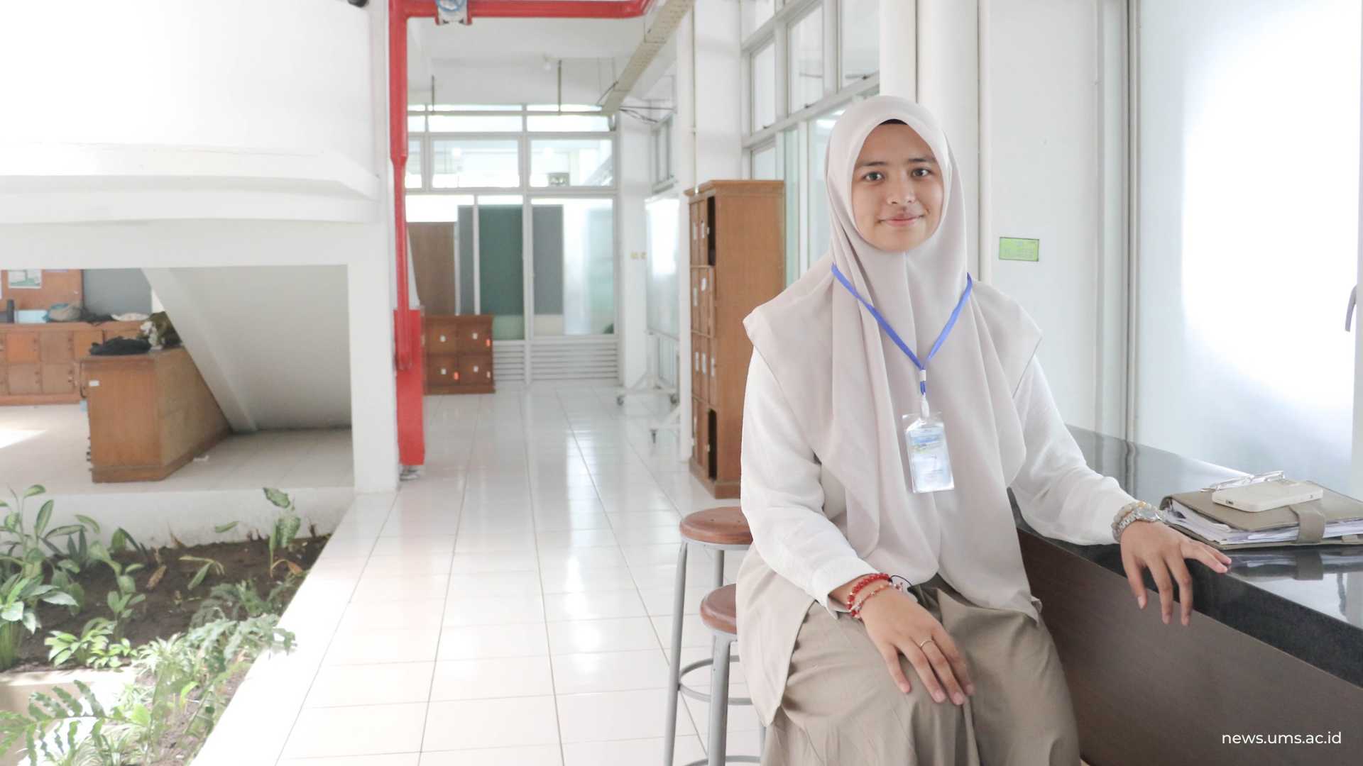 Sophiea Divine Falahaturrizqi, peserta dari Sekolah Menengah Atas Tahfidzul Qur’an (SMATQ) ABI UMMI Ampel, Boyolali
