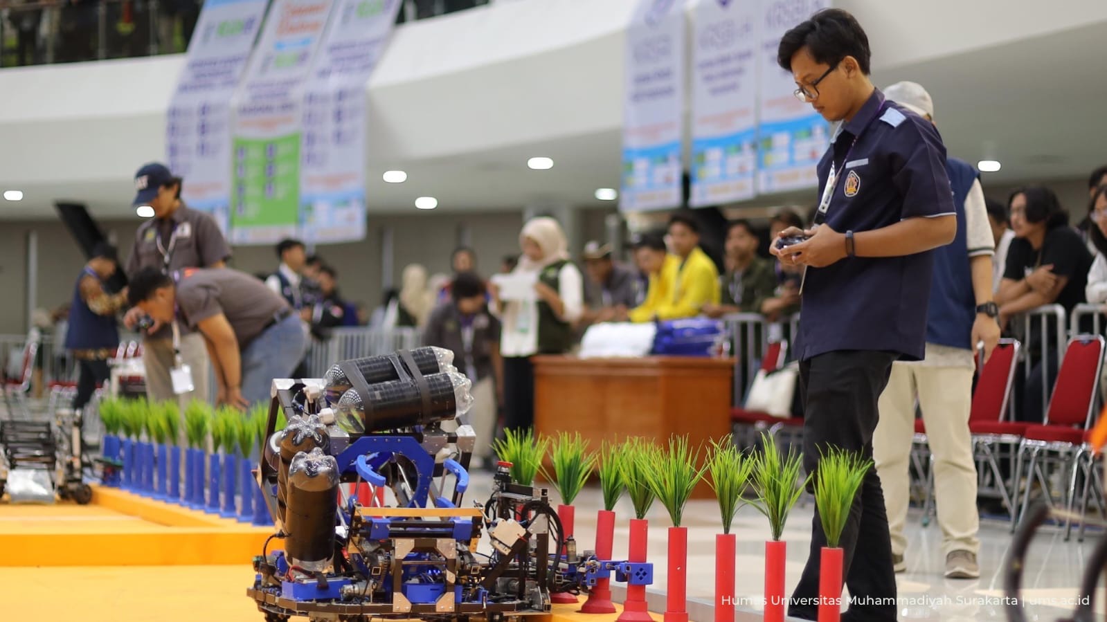Dokumentasi Kontes Robot Indonesia Tahun 2024 di UMS. (Foto Humas UMS)