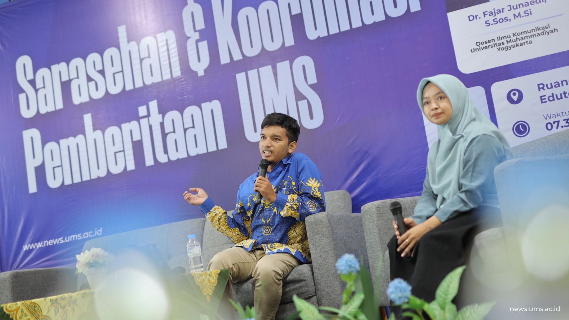Sarasehan yang dipandu oleh Fika Annisa’ Sholihah, S.Ars., M.Arch., dan Asef Dwi Nugroho, S.I.Kom.