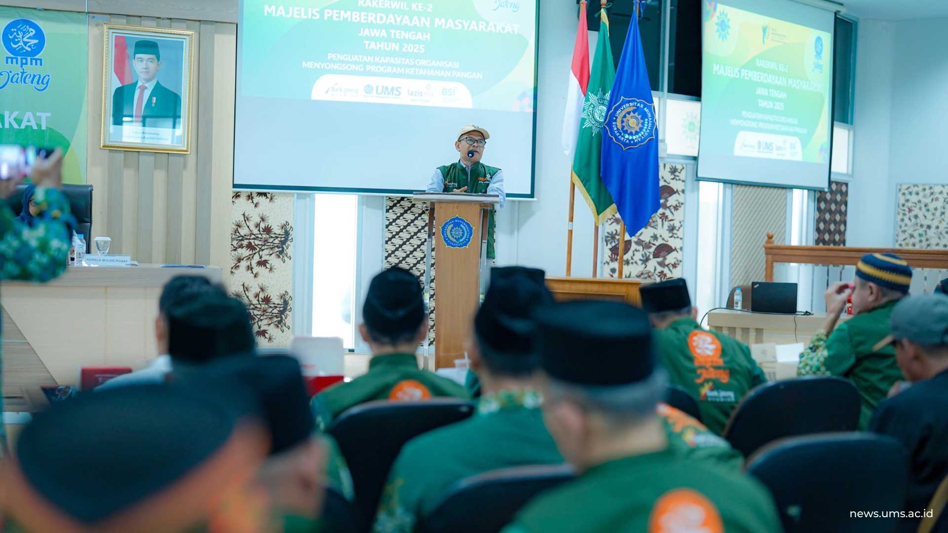 Tausiyahnya Wakil Ketua LPM PWM Jateng, H. Muhammad Abduh Hisyam, S.Ag. dalam agenda RAKERWIL II MPM PWM Jateng, Mengusung tema “Penguatan Kapasitas Organisasi Menyongsong Program Ketahanan Pangan”, Sabtu (6/12)