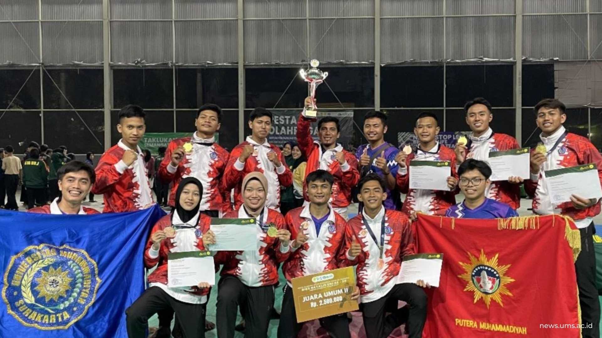 Dosen UMS, Dr. Nur Subekti, M.Or bersama Tim UMS Berjaya di Kejuaraan Tapak Suci