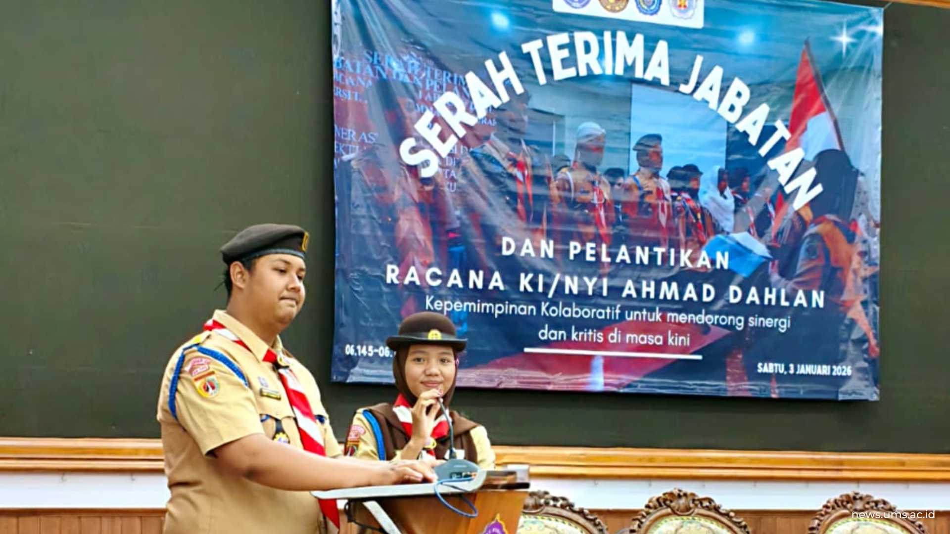 Estafet Kepemimpinan Kolaboratif, Racana Ki/Nyi Ahmad Dahlan UMS Resmi Lantik Pengurus Baru Periode 2026