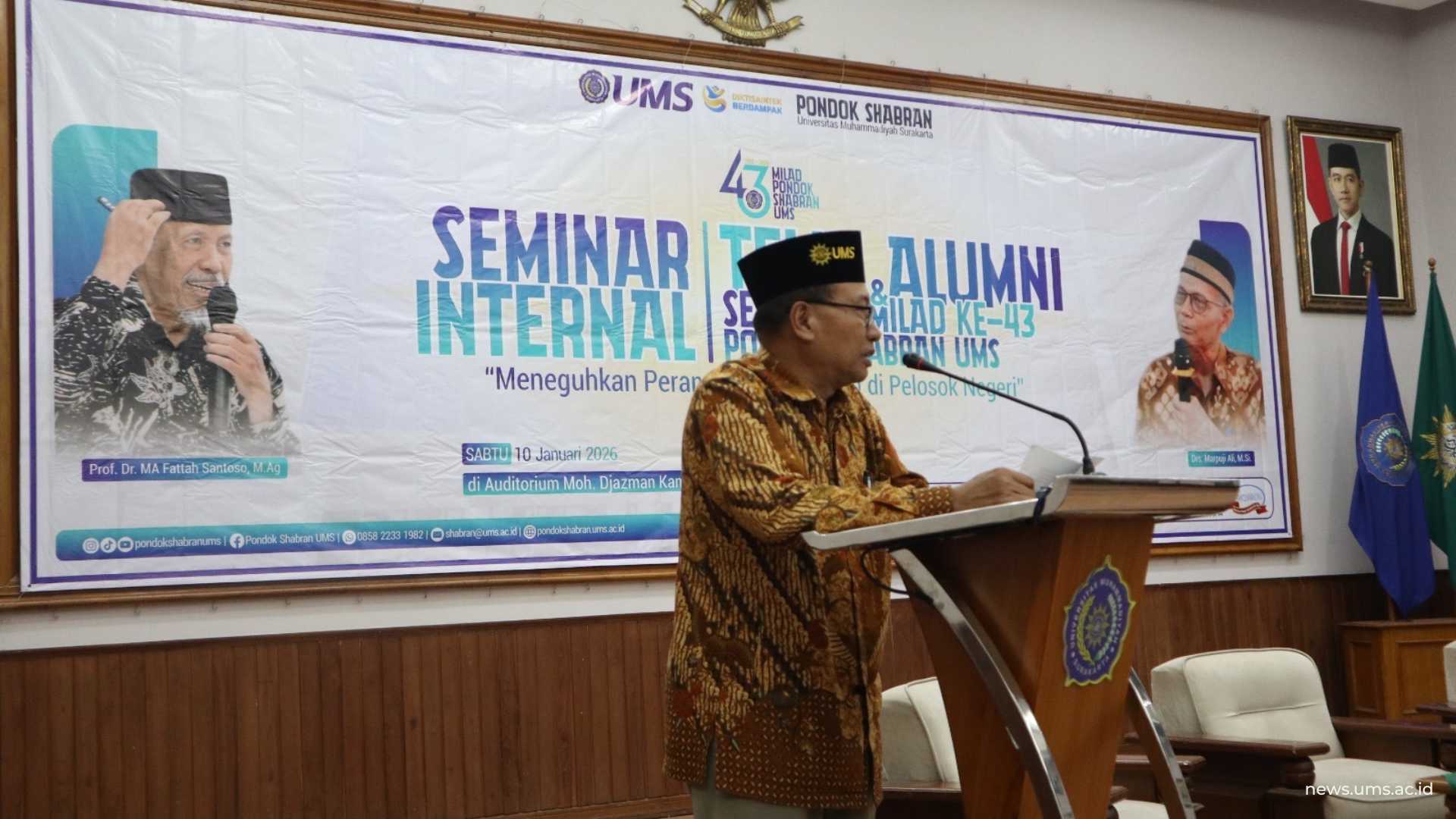 Sambutan oleh Kepala Pondok Hajjah Nuriyah Shabran, K.H. Yayuli, S.Ag., M.PI.,