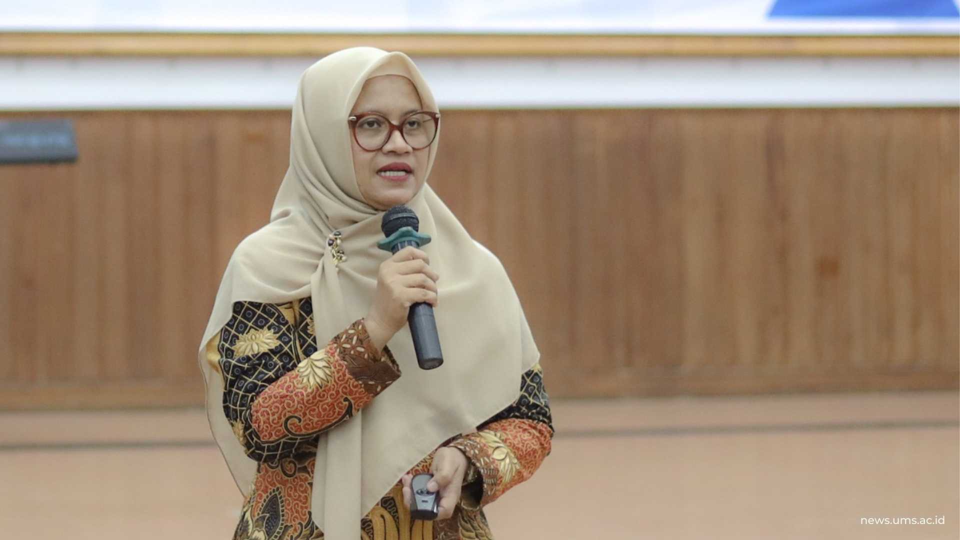 Kaprodi PGSD FKIP UMS, Dr. Murfiah Dewi Wulandari, S.Psi., M.Psi., memaparkan berbagai pengembangan dan keunggulan Prodi PGSD UMS