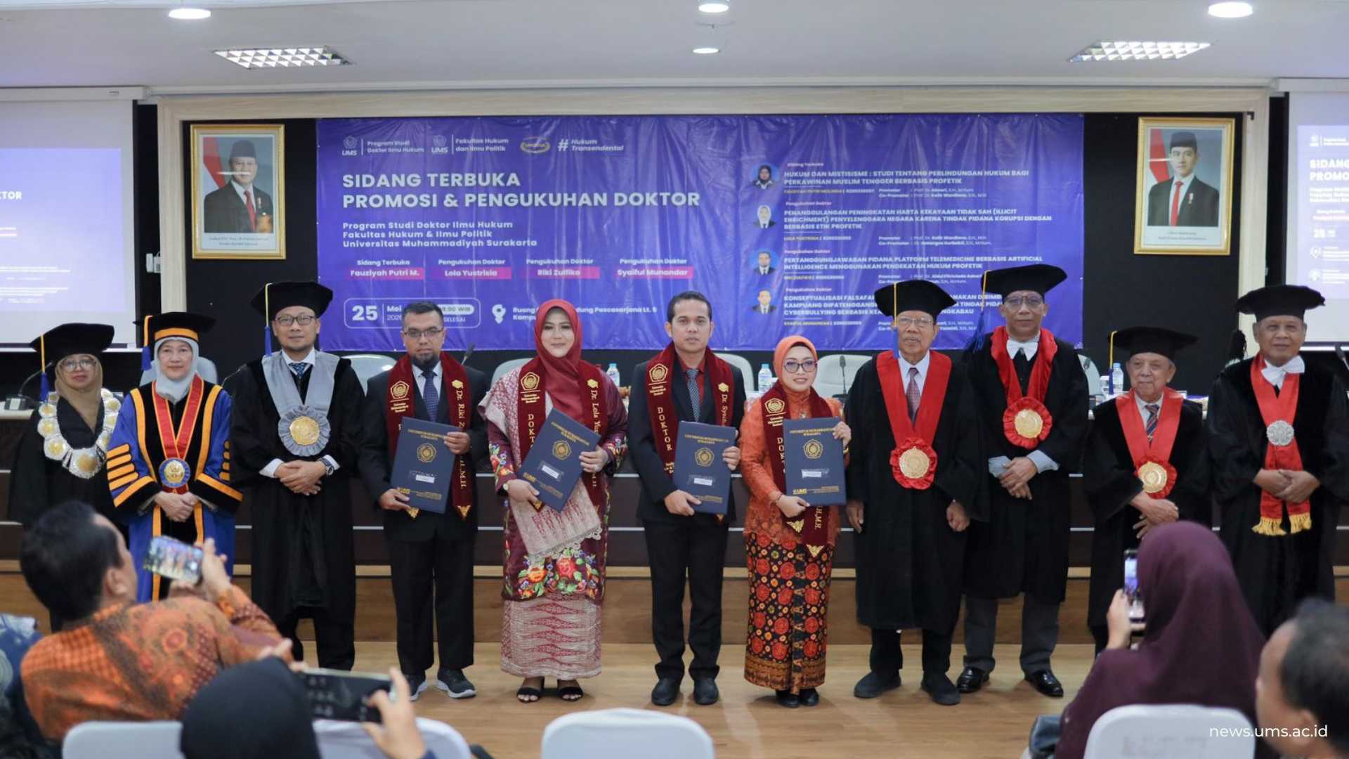 Program Doktor Ilmu Hukum UMS mengukuhkan empat doktor baru