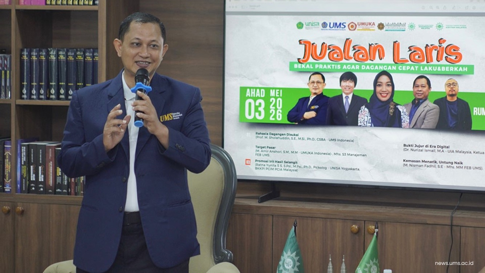 Dosen UMS, Prof. Muhammad Sholahuddin, M.Si., Ph.D