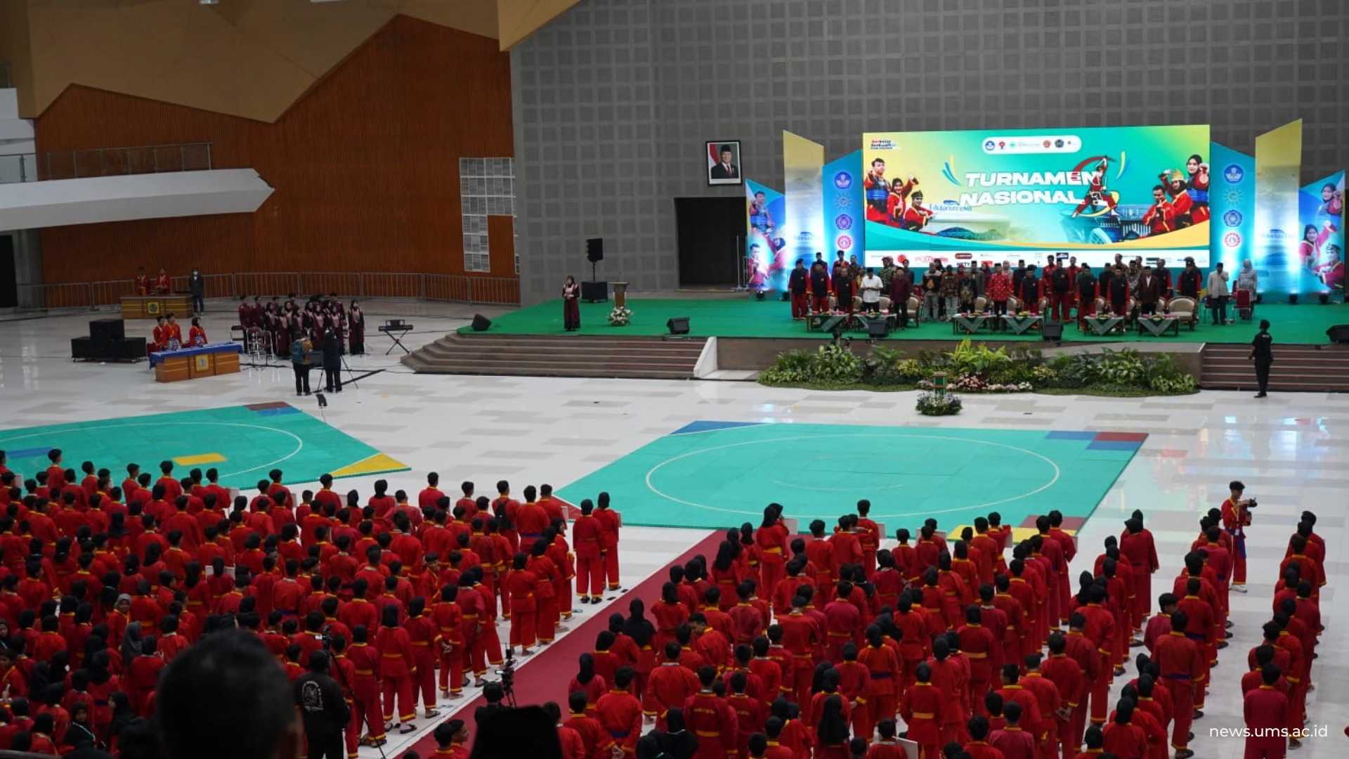 Ratusan atlet Tapak Suci di Edutorium K.H Ahmad Dahlan saat Turnas Tapak Suci 2024