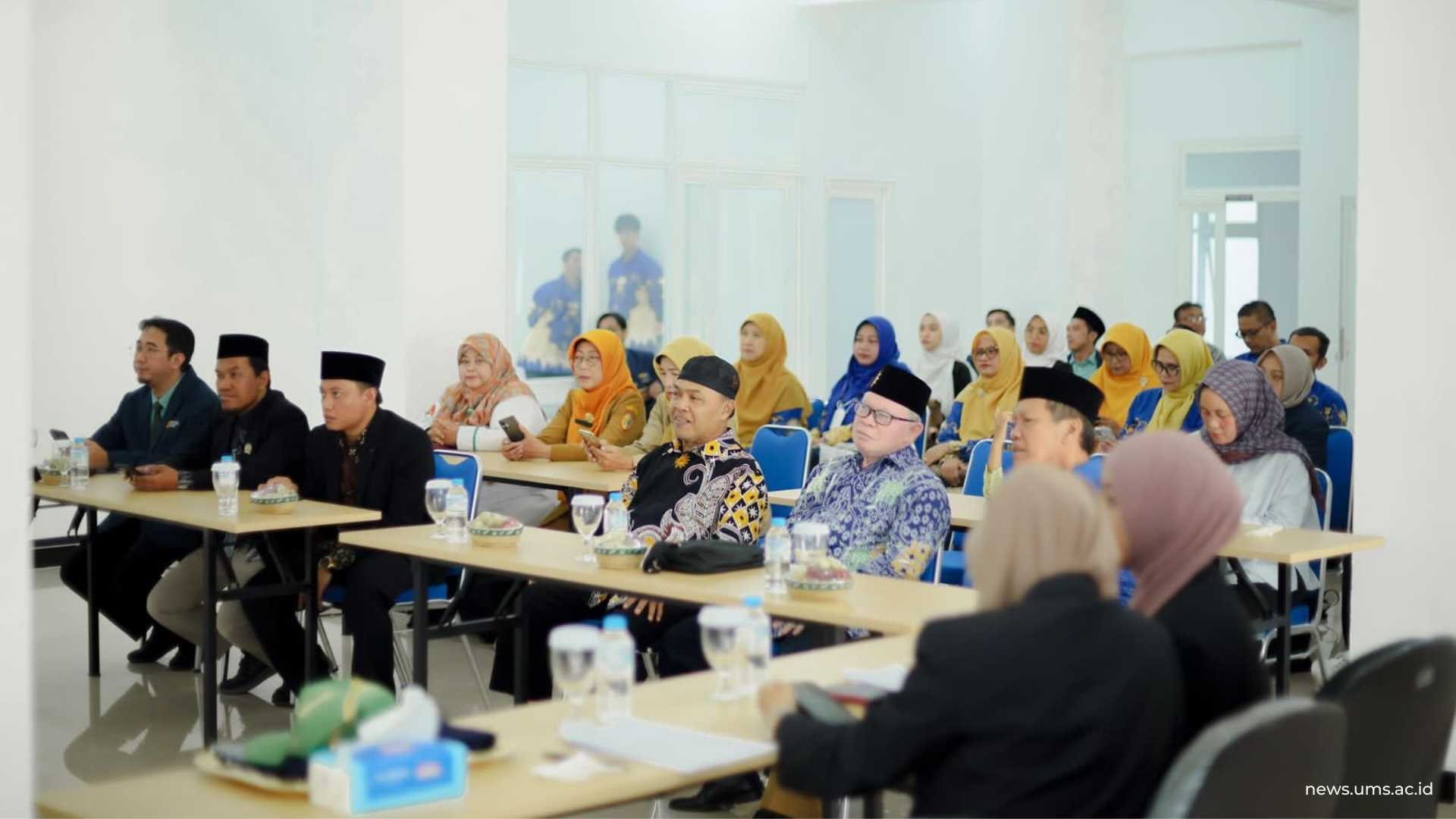 Tamu undangan Peluncuran Penerimaan Murid Baru (PMB) SD UMS Global Citizen Labschool FKIP UMS Tahun Ajaran 2026/2027 pada Senin, (11/5), di SD Muhammadiyah International berada di Desa Pucangan, Kartasura, Sukoharjo.
