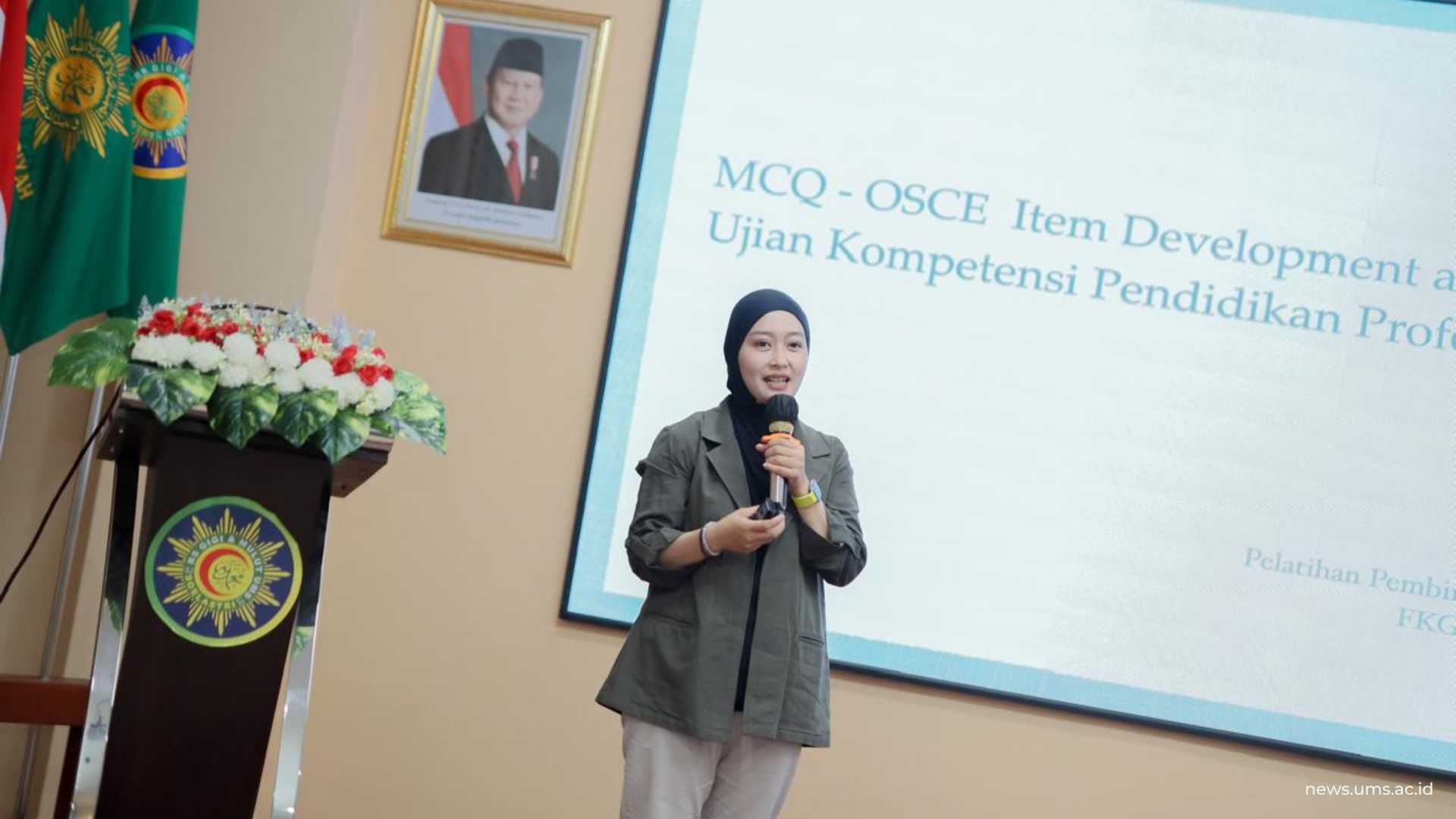 drg. Citra Insany Irgananda, M.Med.Ed., saat menyampaikan materi