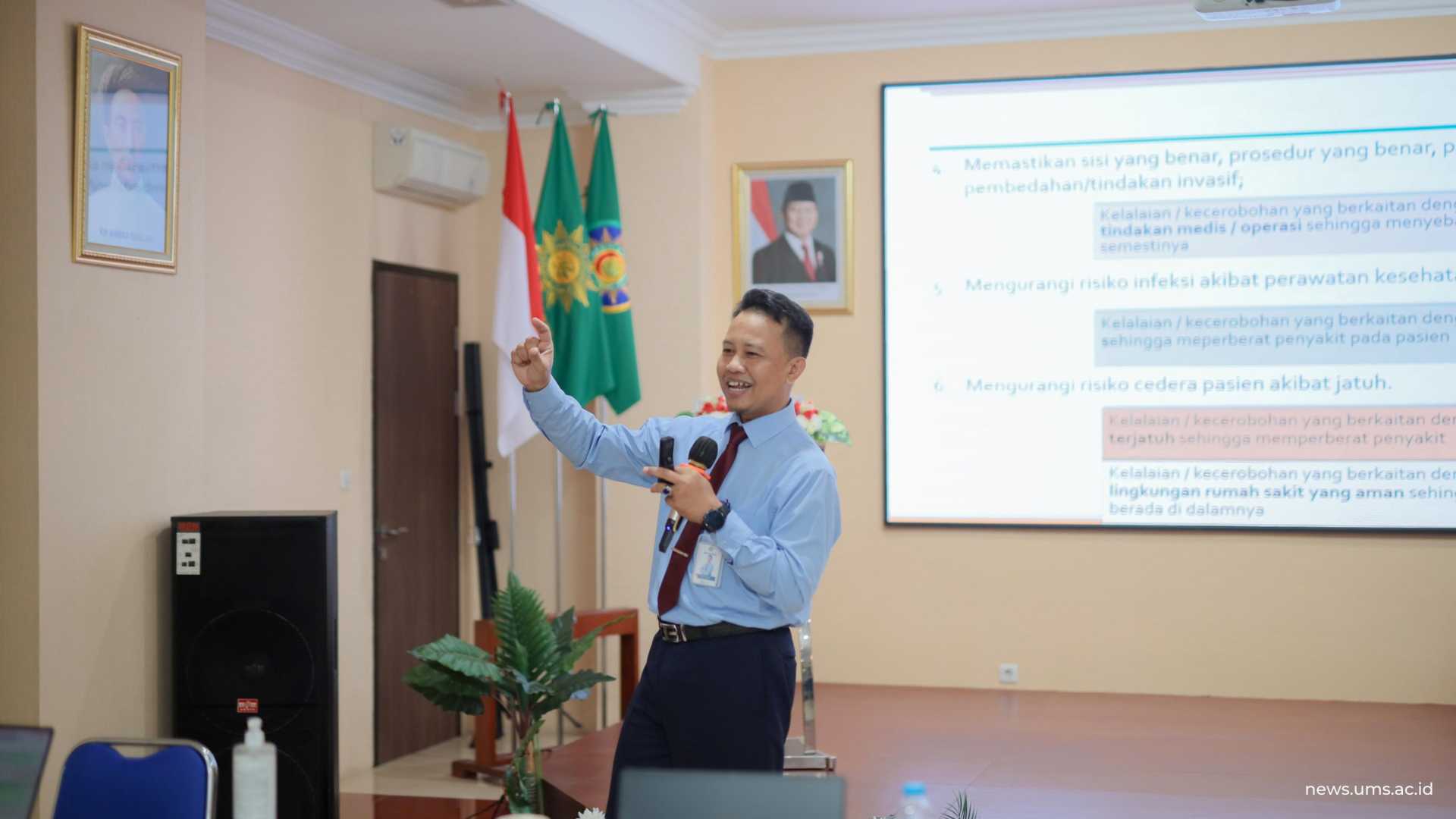Pemaparan materi oleh Suyamto, S.Kep., Ns.