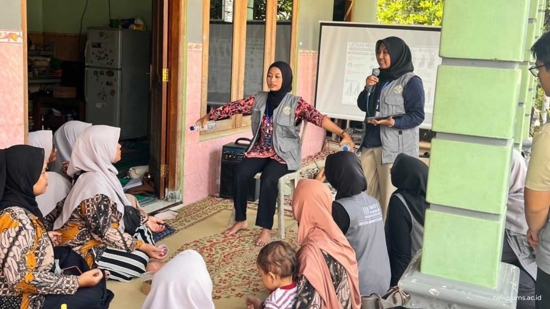 Memberikan penyuluhan dengan tema  “Rajin Geraknya Terbakar Kalori dan Gulanya”