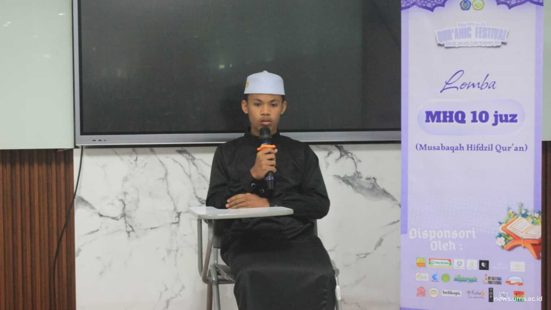 Peserta lomba MHQ 10 juz dalam Qur'anic Festival 2026.