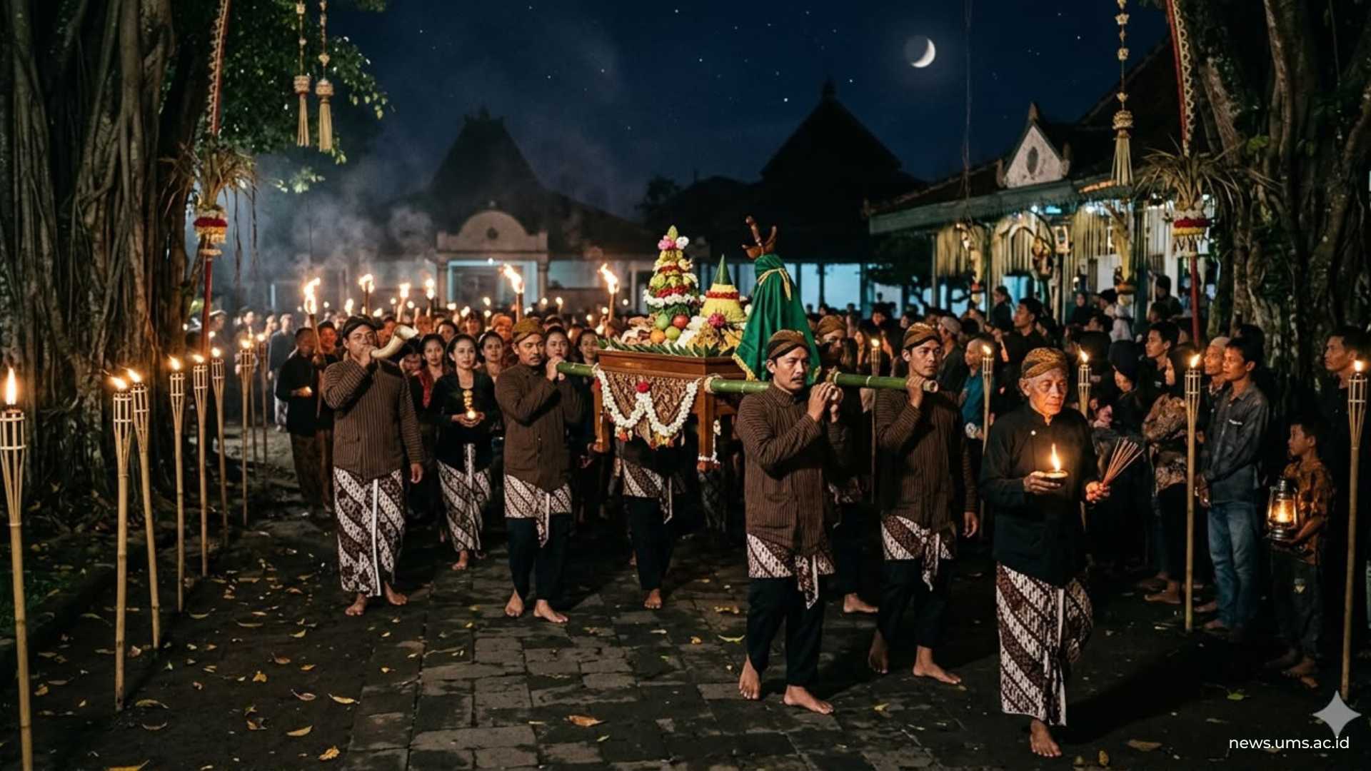 Ilustrasi malam 1 suro. (Foto: Gemini Ai)