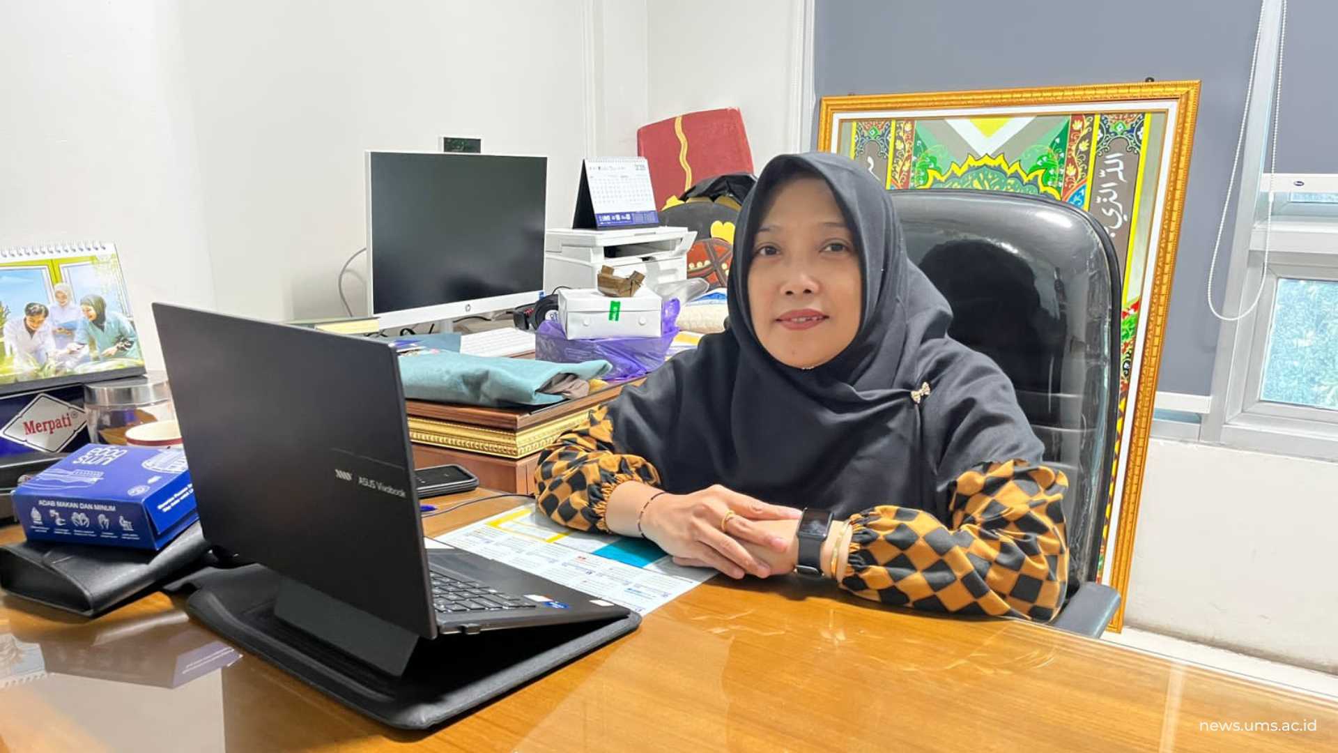 Kasubdit Soft Skill dan Layanan Kemahasiswaan Direktorat Kemahasiswaan dan Pengembangan Talenta-Inovasi (DKPTI) UMS, Siti Azizah Susilawati, S.Si., M.P., Ph.D.