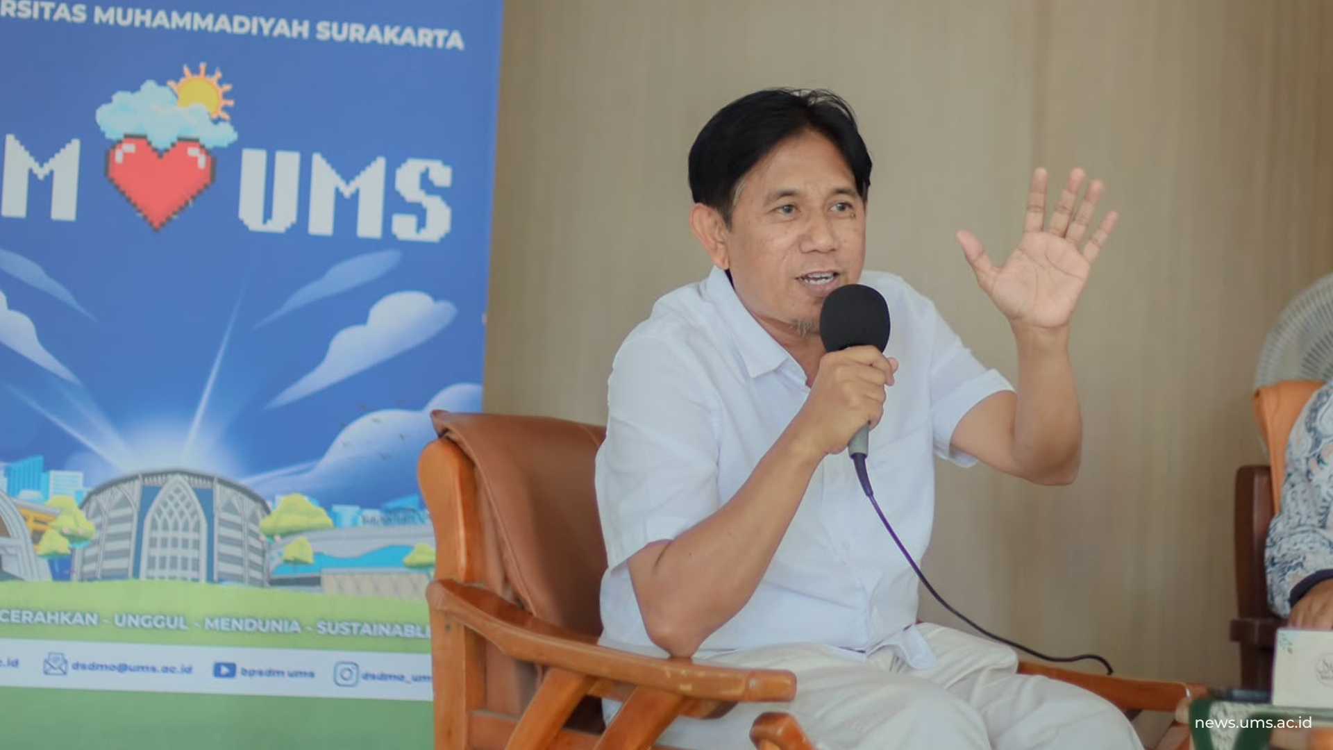 Wakil Rektor IV UMS saat menyampaikan sambutannya