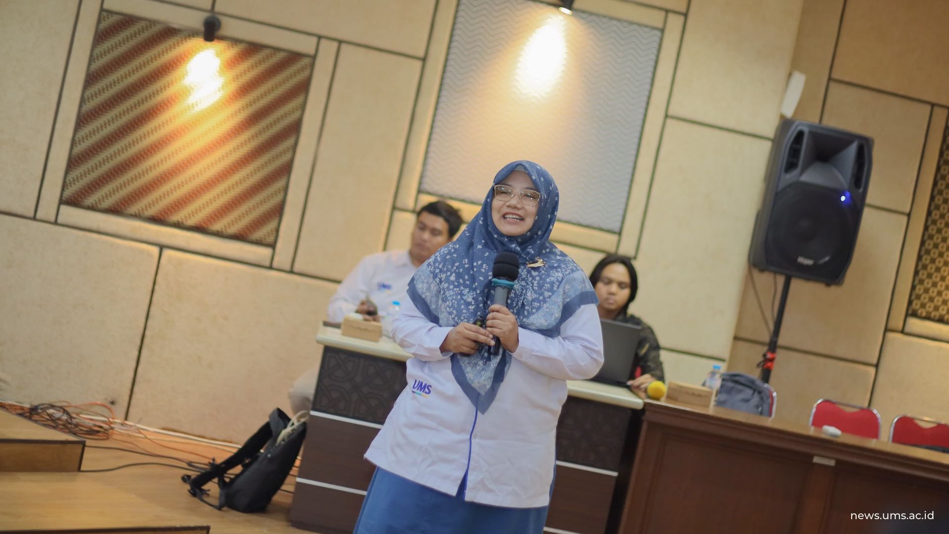 Pemaparan sharing session oleh Siti Nandiroh, S.T., M.Eng., selaku Kaprodi Teknik Industri UMS