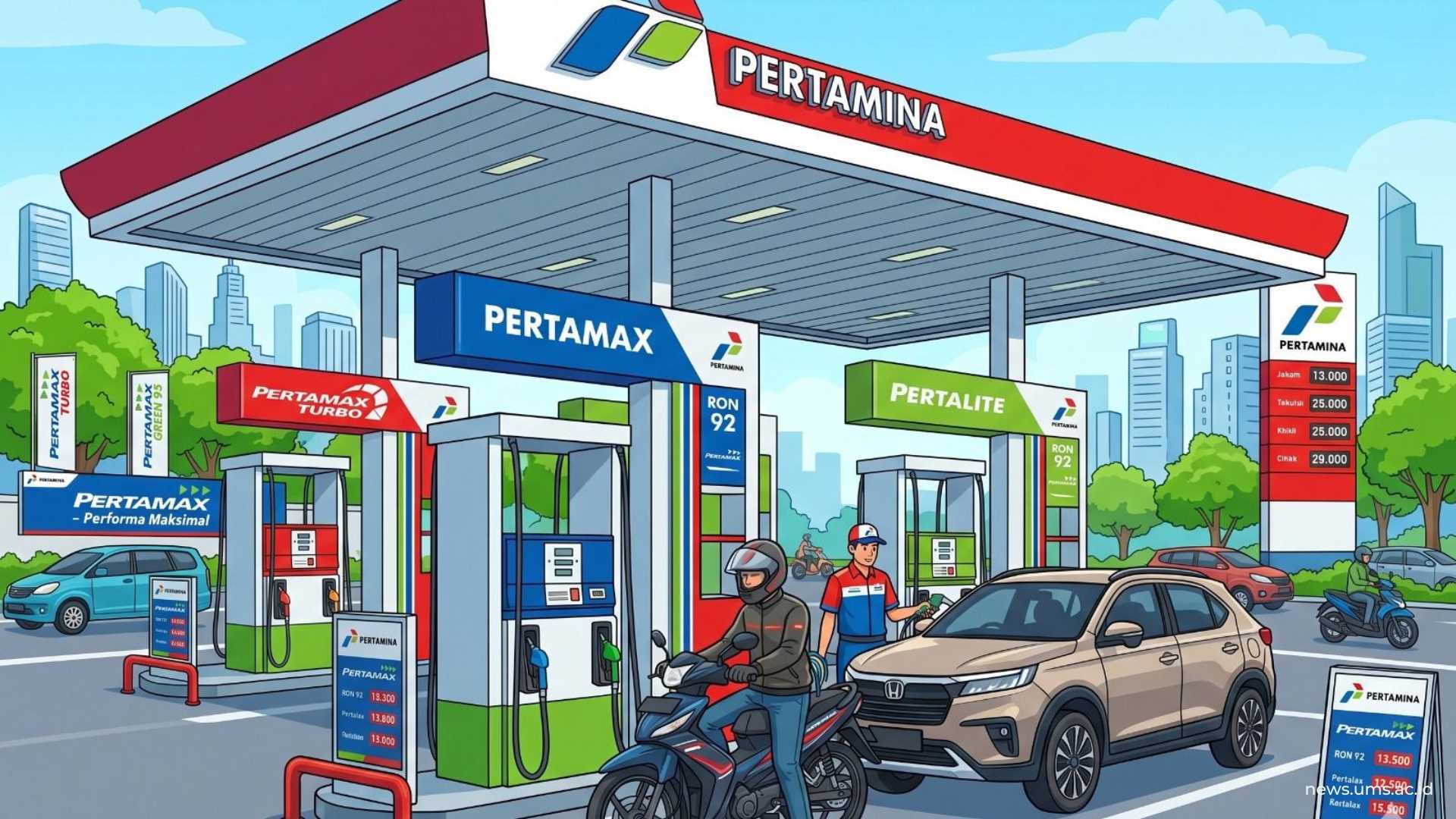 Ilustrasi Harga Pertamax naik. Foto: Gemini Ai