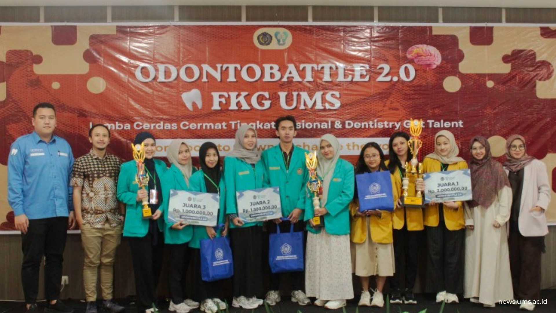Para juara kompetisi Odontobattle 2.0 FKG UMS
