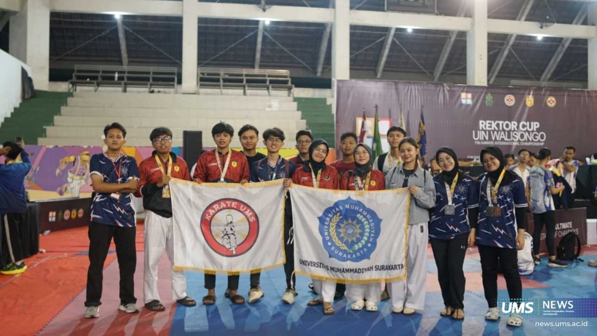 Tim Karate UMS Borong 13 Medali di International Championship UIN Walisongo, Pembinaan Berjenjang Jadi Kunci Prestasi
