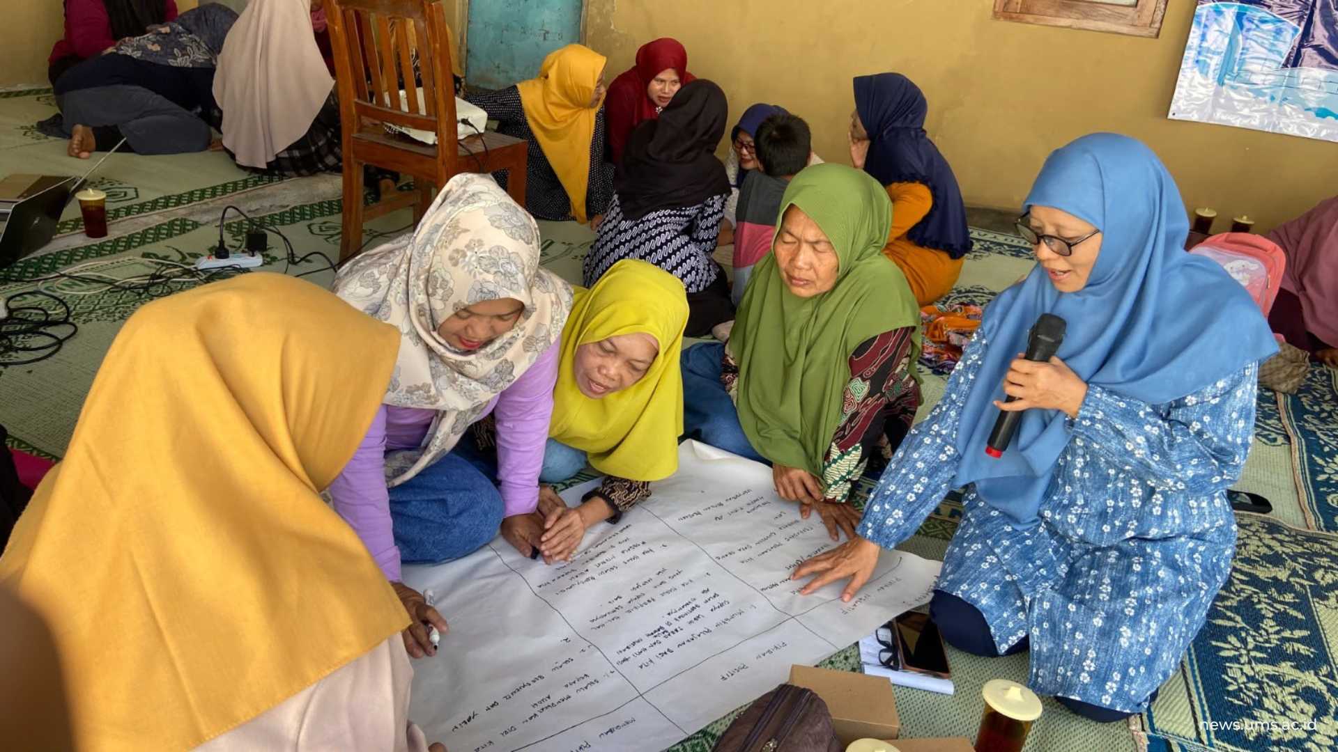 Aktivitas Peserta Pelatihan Lebersyukuran di Wonogiri oleh Tim Pengabdian Masyarakat Psikologi UMS