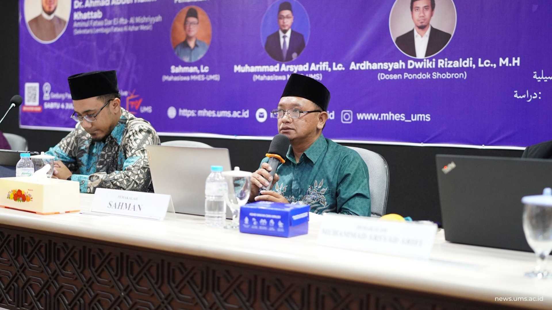 Sahman, Lc. saat menerangkan konsep penyembelihan dam di luar Tanah Haram
