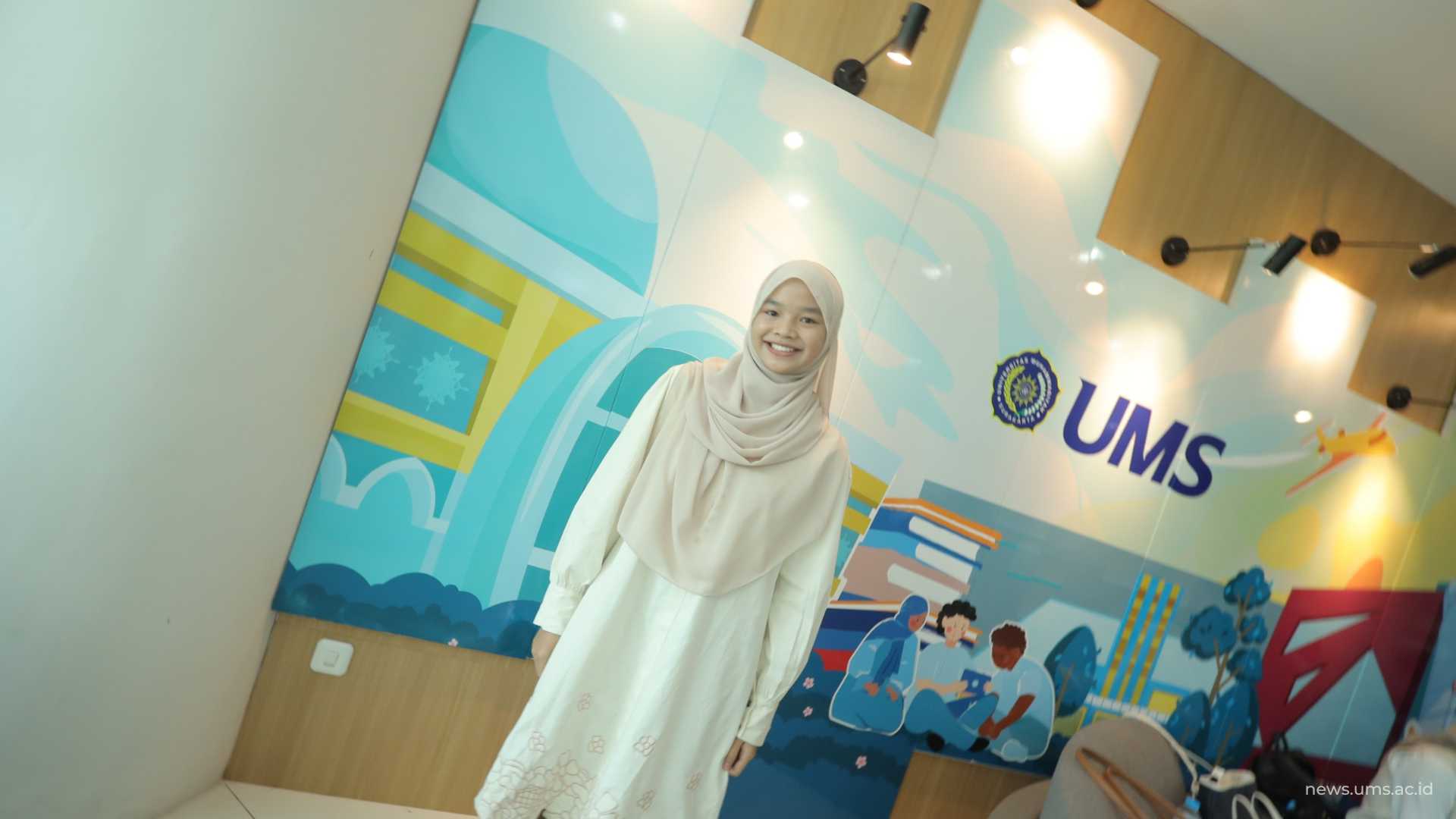 Garneta Felicia Furaida salah satu penerima Beasiswa Hafidz Al-Qur’-an (BHA) UMS tahun 2026